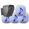 DA600 Battery PIR & 4 x Wireless Receivers (Driveway Alarm)
