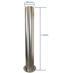 Large Stainless Steel Bolt Down Bollard
