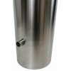 Large Stainless Steel Spigot Designed Bollard (1.3 metre x 140 mm).