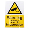 A5 External CCTV Warning Sign, in the DC21 Dummy Camera Special Offer Package