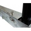 Black Coffin Foldaway Bollard Post