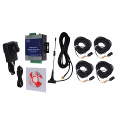 4 x channel 3G GSM Temperature Alarm with 20 metre Probes