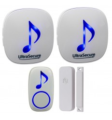 DA-600 Door Opening Alert & Doorbell with 2 x Receivers