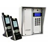 UltraCOM3 - Two Apartment Wireless Intercom - Battery or DC - Silver Caller Station & Silver Hood