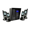 Wireless Long-Range Apartment Intercom 600m – UltraCOM3 Black (with screen & keypad) + black hood & 4 Handsets