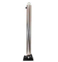 [Slight second] stainless steel 76 mm diameter fold down parking post & top eyelet