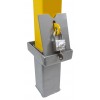 Removable Yellow Steel Security Bollard