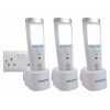 3 Pack Mains Plug-In Power Failure LED Torch – Automatic Emergency Light & Rechargeable Torch