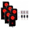 KPB Wireless Walkaround Lockdown Panic Alarm with 6 x Siren & Flashing Strobe Boxes.