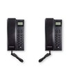 Two Room Black Indoor Wireless Room to Room Intercom with Digital Screen & Hands Free Option
