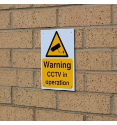 A5 External CCTV Warning Sign (English Language)