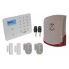 Wireless GSM Home Alarm – 4G Control Panel with 2 Curtain PIR Sensors, 2 Door/Window Sensors & 1 External Siren (KP)