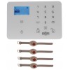 KP9 4G GSM Wireless 100 metre Staff Panic Alarm Kit C with Wristbands