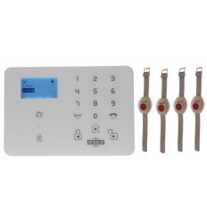KP9 GSM Wireless Panic Alarm Kit C with Wristband Panic Buttons