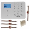 KP9 4G GSM Wireless 200 - 400 metre Staff Wireless Panic Alarm Kit D with Wristbands & Signal Booster