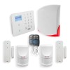 Wireless GSM Home Alarm – 4G Control Panel with 2 PIR Sensors, 2 Door/Window Sensors & 1 External Siren (KP)