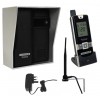 Wireless Gate & Door Intercom (UltraCom2 No Keypad) Black with Silver Hood 
