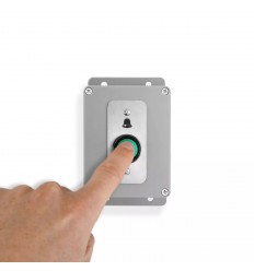 H/D Push Button with a Protect-800 Battery Powered Wireless Transmitter within a Weatherproof Box