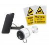 4G Battery Camera & Black Solar Panel - 4K (8MP) / Smart Detection / Night Vision /  Battery / 128GB Micro SD / 2 x A5 Signs
