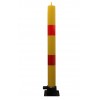 900mm High, Fold Down Parking Post & Red Band