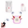 HY Wireless Burglar Alarm with Magnetic Contact & PIR