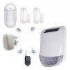 Wireless Home Alarm – External Siren with 1 Pet Friendly PIR, 2 Door/Window Sensors, 1 Internal Siren & 1 Remote (HY)