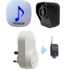 DA600+ Battery PIR & Wireless Receiver (Driveway Alarm) with remote control chime receiver