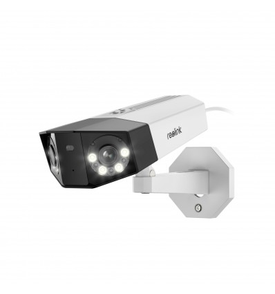 Dual Lens WiFi Reolink (Duo WiFi) CCTV Camera - Smart Person & Vehicle Detection, 2K 4MP, Colour Night Vision