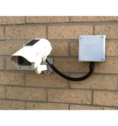 Solar Powered Dummy CCTV Camera (DC23) with Cable Management Box