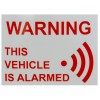 Protect Your Van - This Vehicle Is Alarmed Window Sticker