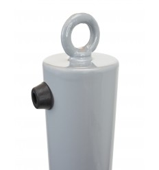 Grey 900 -76 Fold Down Parking Post with Integral Lock & Top Mounted Eyelet (001-4810 K/D, 001-4800 K/A).