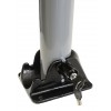 Grey 900 -76 Fold Down Parking Post with Integral Lock & Top Mounted Eyelet (001-4810 K/D, 001-4800 K/A).