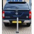 Galvanised 900W-76 Fold Down Parking Post, Integral Lock & Eyelet (001-2600 K/D, 001-2590 K/A).