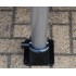 Galvanised 900W-76 Fold Down Parking Post, Integral Lock & Eyelet (001-2600 K/D, 001-2590 K/A).