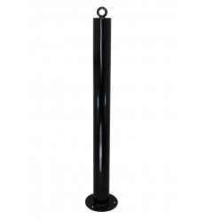 Black 76 mm Diameter Bolt Down Steel Bollard (001-2930)