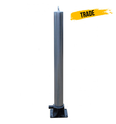 Galvanised 900W-76 Fold Down Parking Post, Integral Lock & Eyelet (001-2600 K/D, 001-2590 K/A).