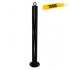 Black 76 mm Diameter Bolt Down Steel Bollard (001-2930)