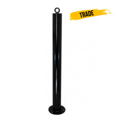 Black 76 mm Diameter Bolt Down Steel Bollard (001-2930)