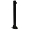 Black Fold Down Parking Post – Heavy Duty Security Bollard for Driveway & Car Park (610B)