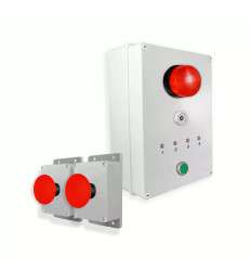 Wireless Alert System 900m - 2 Emergency Stop Buttons / Siren / Flash / LEDs / Stop Button (DA600+)