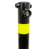 610 Black Fold Down Parking Post, HI-VIS Reflective Bands (001-** K/D, 001-** KA)