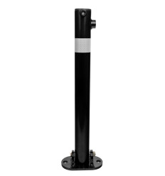 610 Black Fold Down Parking Post, Silver Reflective Band (001-** K/D, 001-** KA)