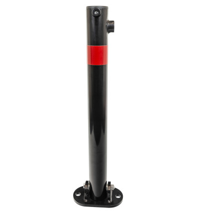 610 Black Fold Down Parking Post, Red Reflective Band (001-** K/D, 001-** KA)