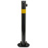 610 Black Fold Down Parking Post, Yellow Reflective Band (001-** K/D, 001-** KA)