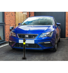 610 Black Fold Down Parking Post, HI-VIS Reflective Band (001-** K/D, 001-** KA)