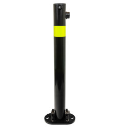 610 Black Fold Down Parking Post, HI-VIS Reflective Band (001-4778 K/D, 001-4768 KA)