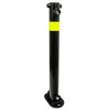 610 Black Fold Down Parking Post, HI-VIS Reflective Band (001-** K/D, 001-** KA)
