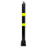 810 Black Fold Down Parking Post with 2 Reflective HI-VIS Bands (001-** K/D, 001-** K/A).