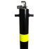 810 Black Fold Down Parking Post with 2 Reflective HI-VIS Bands (001-** K/D, 001-** K/A).