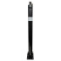 810 Black Fold Down Parking Post with  Reflective Silver Band (001-** K/D, 001-** K/A).